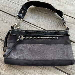 Coach Signature Fabric Clutch Shoulder Bag